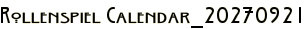 Rollenspiel Calendar_20270921