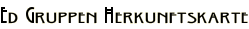 Ed Gruppen Herkunftskarte