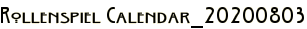 Rollenspiel Calendar_20200803
