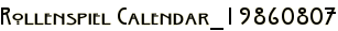Rollenspiel Calendar_19860807