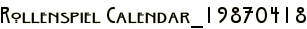 Rollenspiel Calendar_19870418
