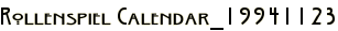 Rollenspiel Calendar_19941123