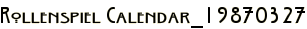 Rollenspiel Calendar_19870327