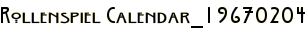 Rollenspiel Calendar_19670204