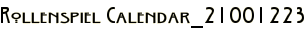 Rollenspiel Calendar_21001223