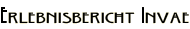 Erlebnisbericht Invae