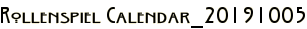 Rollenspiel Calendar_20191005