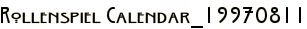 Rollenspiel Calendar_19970811