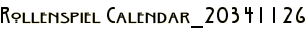 Rollenspiel Calendar_20341126