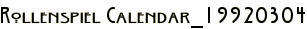 Rollenspiel Calendar_19920304