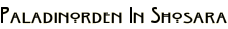 Paladinorden In Shosara