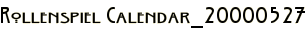 Rollenspiel Calendar_20000527