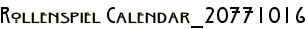 Rollenspiel Calendar_20771016