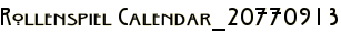 Rollenspiel Calendar_20770913