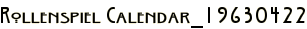 Rollenspiel Calendar_19630422