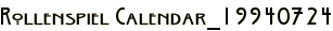 Rollenspiel Calendar_19940724