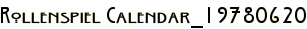Rollenspiel Calendar_19780620