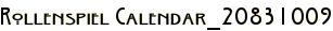 Rollenspiel Calendar_20831009