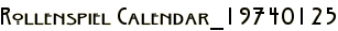 Rollenspiel Calendar_19740125