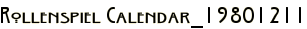 Rollenspiel Calendar_19801211