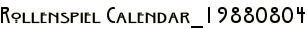 Rollenspiel Calendar_19880804