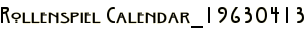 Rollenspiel Calendar_19630413