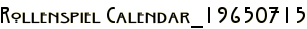 Rollenspiel Calendar_19650715