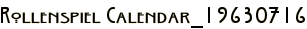 Rollenspiel Calendar_19630716