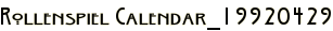 Rollenspiel Calendar_19920429
