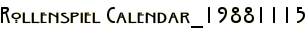 Rollenspiel Calendar_19881115