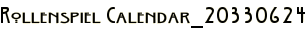 Rollenspiel Calendar_20330624