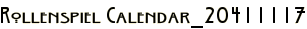 Rollenspiel Calendar_20411117