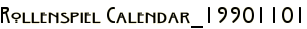 Rollenspiel Calendar_19901101