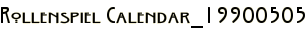 Rollenspiel Calendar_19900505