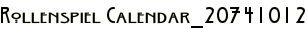 Rollenspiel Calendar_20741012