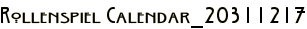 Rollenspiel Calendar_20311217