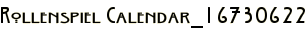 Rollenspiel Calendar_16730622