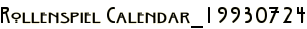 Rollenspiel Calendar_19930724