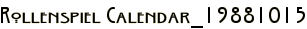Rollenspiel Calendar_19881015