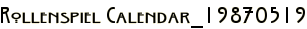 Rollenspiel Calendar_19870519