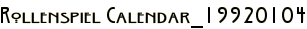 Rollenspiel Calendar_19920104