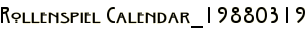 Rollenspiel Calendar_19880319