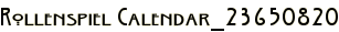 Rollenspiel Calendar_23650820
