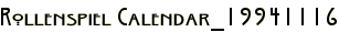 Rollenspiel Calendar_19941116