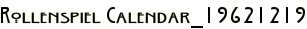 Rollenspiel Calendar_19621219