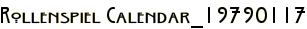 Rollenspiel Calendar_19790117