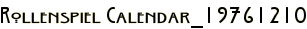 Rollenspiel Calendar_19761210