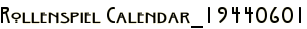 Rollenspiel Calendar_19440601