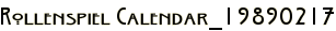 Rollenspiel Calendar_19890217