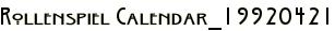 Rollenspiel Calendar_19920421